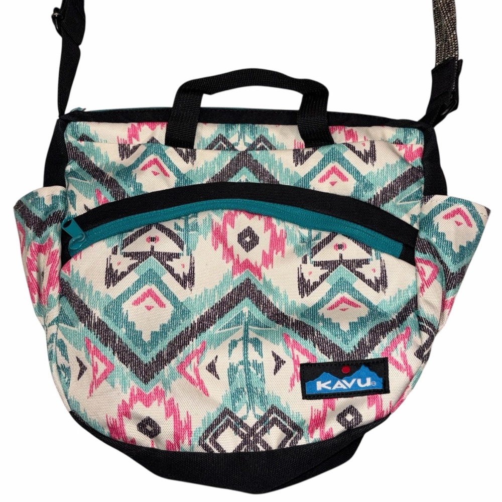Kavu Ikat Canvas Crossbody Purse Bag Shoulder Bag - Picture 2 of 10